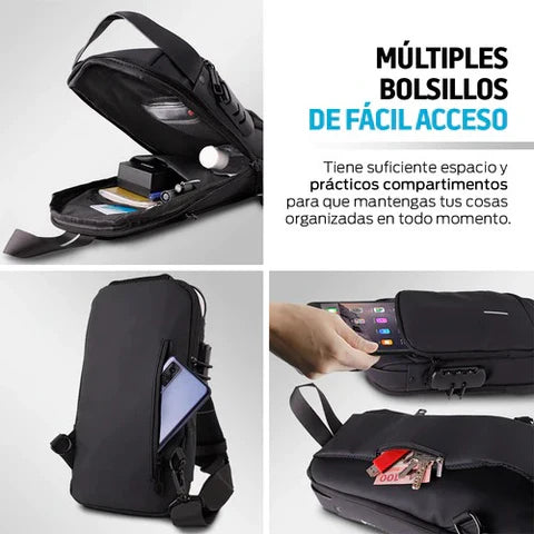 Mochila Antirrobo Impermeable con USB