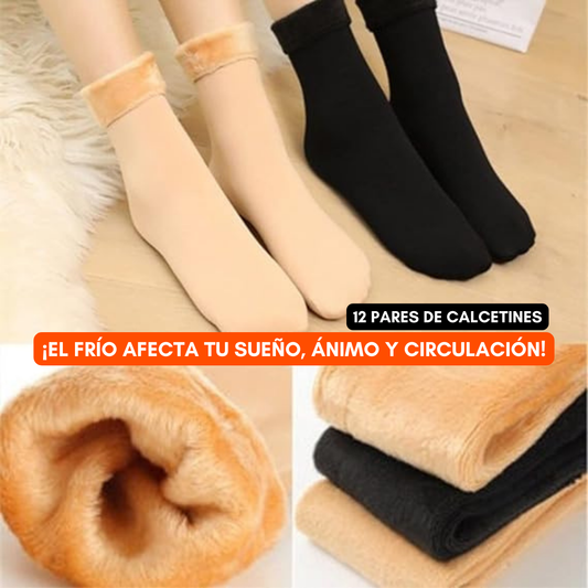 Pack de 12 Pares de Calcetines Térmicos
