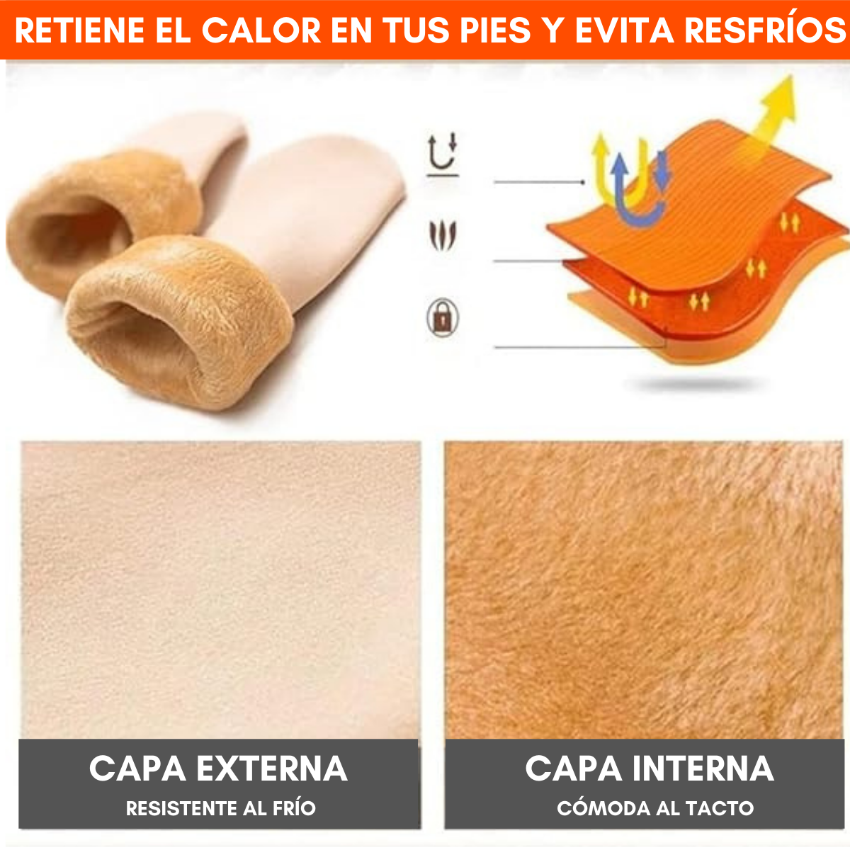 Pack de 12 Pares de Calcetines Térmicos