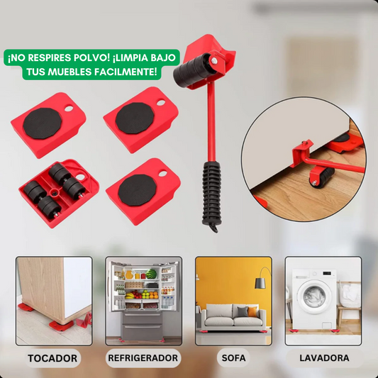 Kit Desplaza Muebles Multifuncional de 5 Piezas