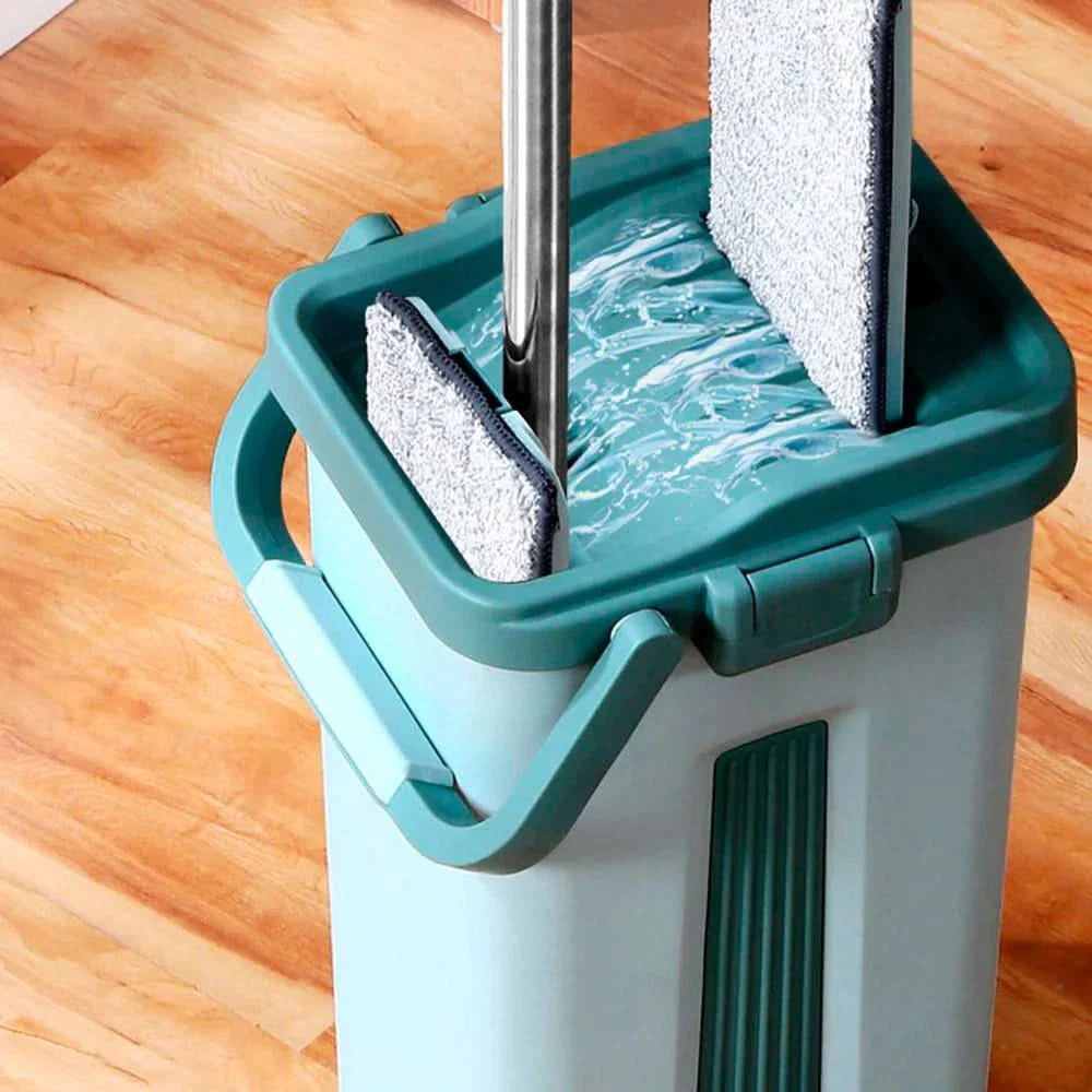 Mopa de Microfibra con Balde Escurridor + 6 paños